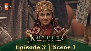 Kurulus Osman Urdu | Season 5 Episode 3 Scene 1 I Osman Sahab ki bahadur beti, Fatma khatoon!