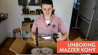 Unboxing the solid and reliable Mazzer Kony