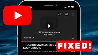 Something Went Wrong YouTube iPhone I Something Went Wrong Please Try Again YouTube iPhone 2023