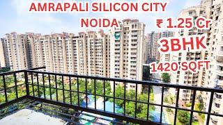 3 Bhk flat in sector 76 Noida | Amrapali Silicon City | 1420 SQFT | 1.25 Cr | Registry |