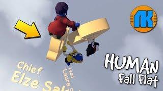 ЗИНКА С МУЖИКАМИ ПОПАЛИ В БУКВАПАД !!! МУЛЬТИК в Human Fall Flat !!!