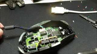 Logitech G302 paracord installation with heatshrink