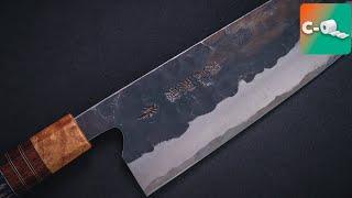 Fujiwara Denka Gyuto 210mm and Eggplant | C-Roll