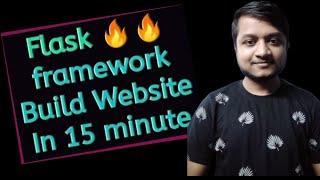 Flask Website in 15 minutes!! PythonEpoint Tutorial