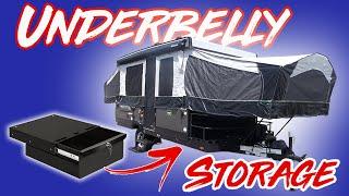 Storage drawer modification on my Pop Up Camper | Underbelly Storage Install