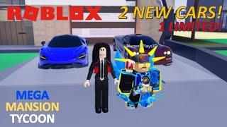 2 NEW CARS *1 LIMITED!* (NEW UPDATE) ft. @MuneebPlays3D - ROBLOX (MEGA MANSION TYCOON)