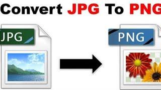 How to convert JPG file into PNG format