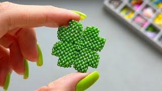 Beaded Four Leaf Clover. Tutorial