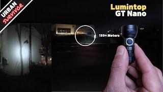 Is Lumintop GT Nano the Best Keychain Flashlight Thrower? (300 meters, 450 lumens)