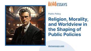 Religion, Morality, and Worldview in the Shaping of Public Policies - Essay Example