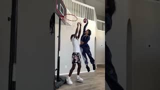 With no hesitation he LET ME dunk on him ‼️ #basketball #shorts #viral #friends