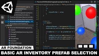 AR Foundation Plane Detection in Unity3d With Basic AR Inventory Selection