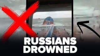 ️ WAVES FLOODED RUSSIAN OIL TANKER! Russians Caused GLOBAL DISASTER