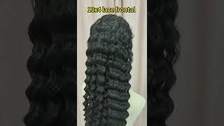 FH wholesale 30inch deep wave wig 13X4 lace frontal human hair #humanhairfactory #humanhairwig