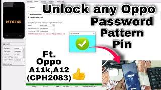 Oppo A11k/A12 CPH2083 remove pin lock pattern lock password unlock with Sp flash Tool [Hindi]