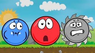 Новый КРАСНЫЙ ШАР младший. 8-12 УРОВНИ. Мультик ИГРА Bounce Tales Adventures Red Ball