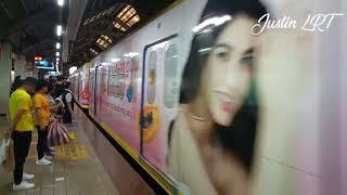 LRT-1 3rd gen with Forever Glow ad wrap train ride from EDSA to Libertad | December 9, 2023