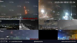 LIVE: Iran, Israel skyline cameras from Tehran, Isfahan, Tel-Aviv and more