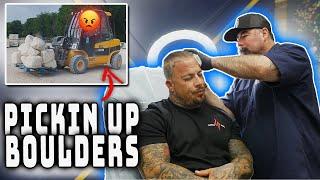 PICKING UP MASSIVE BOULDERS IN TEXAS! | NEW TATTOO FILLS IN STAX'S HEAD TATS