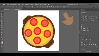 Объединение "Графический дизайн" | "Рисуем пиццу в Adobe Illustrator".