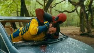 Драка Дэдпула и Росомаха на машине #deadpoolandwolverinemovie #фильм #comedy