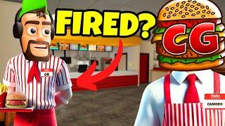 I FIRED OB and Hired WORKERS For Our Restaurant in Fast Food Simulator!