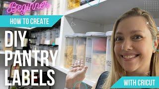 DIY Pantry Makeover with Cricut Explore 3 (and my tips for using letters!)