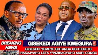 BREAKING NEWSGISEKEDI AGIYE KWEGURA YEMEYE GUTANGA UBUTEGETSI HAKAJYAHO LETA Y'INZIBACYUHO i CONGO