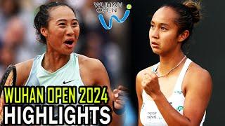 Qinwen Zheng vs Leylah Fernandez Round 3 Highlights | Wuhan 2024