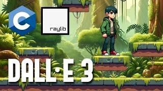 2D Game in C with AI Generated Graphics (ChatGPT DALL-E 3) w/ Raylib + Bad Math