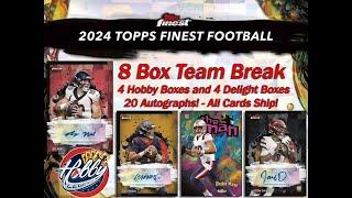 2024 FINEST FOOTBALL 8 Box (Hobby/Delight) Team Break #1 eBay 03/07/25