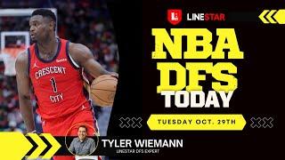 NBA DFS Today Tuesday 10/29 Draftkings & FanDuel | NBA Picks & Slate Breakdown