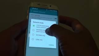 Samsung Galaxy S6 Edge: How to Change Network Mode (LTE / GSM / WCDMA)