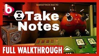 TAKE NOTES | Full Walkthrough | A short but nice escape room game...