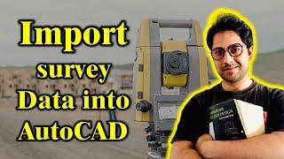 Import coordinates into autocad