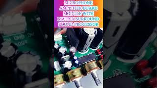 DIY MICROPHONE AMPLIFIER BOARD MODULE WITHMATRIX SURROUND SOUND PROCESSOR#NIXIE#CPU #ROBOTIC