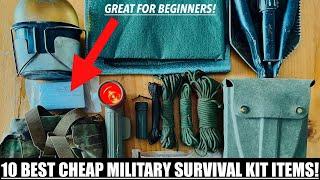 Why These Are The 10 Best & Cheap Military Survival Kit Items For Beginners!