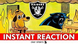 JOKE! Raiders vs. Panthers INSTANT Postgame Reaction, Gardner Minshew, Antonio Pierce | NFL Week 3