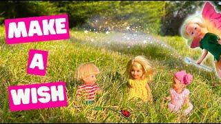 TOMMY & ROSIE MAKE A FAIRY WISH! BARBIE DOLL KIDS RP STORY Dolls Family Adventure Stories | Ep 3