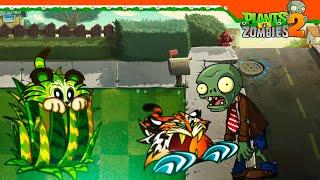  НОВОЕ РАСТЕНИЕ ТИГРОВАЯ ТРАВА ИМБА!  Plants Vs Zombies 2 (Растения против Зомби 2) Прохождение