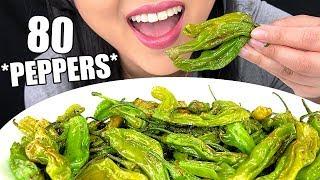 ASMR PEPPER PLATTER (EATING 80 PEPPERS IN 10 MINUTES) *Whispering* | Crunchy Eating Sounds ASMR Phan