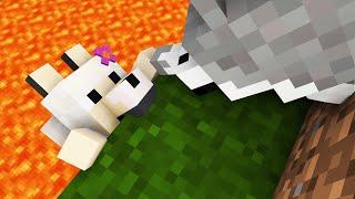 WOLF SAVES MOM FROM LAVA | Wolf Life Episode 5