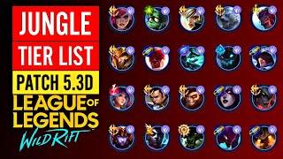  WILD RIFT CHINA TIER LIST PATCH 5.3D: MOST PICKED IN JUNGLE