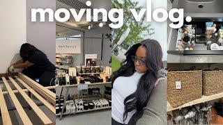 MOVING VLOG 3: MY SISTER is HERE, Taking DOWN the BED, deep CLEANING, home decor shopping & more