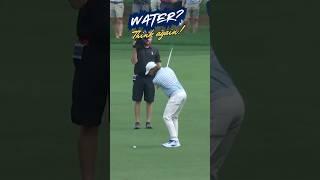 Fleetwood’s Impossible Shot Ball Heads for Water… Then MAGIC Happens! #shortsvideo #golf