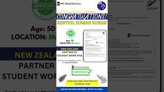 New Zealand Partner of Student Work Visa Approved | 17 March 2025 | Study In New Zealand #shorts