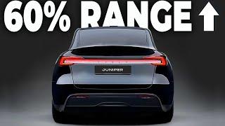 Elon Musk announced New Battery for Tesla Model Y Juniper 2025 | 60% Range Boost & 15 Min Charging