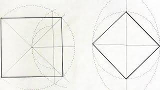 Как построить квадрат, два способа