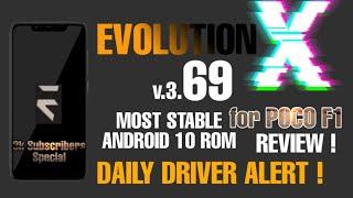 EvolutionX v3.69 Android 10 Most Stable Rom for Poco F1 full review | 3,000 Subscribers Special