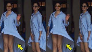 Kiara Advani POSES for the paparazzi, saves herself from an 'OOPS' moment